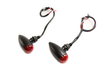 Motorcycle Supply Co. - Speeder Turn Signals Standard Bulb - Black Motorcycle Supply Co. - Speeder Turn Signals Standard Bulb - Black