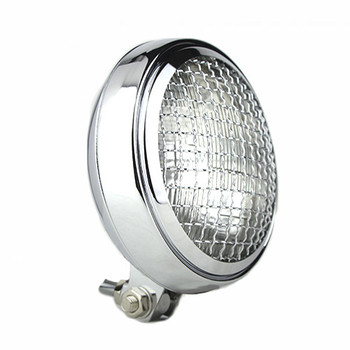 Slim Caged 5" Chrome Headlight - Clear Lens Slim Caged 5" Chrome Headlight - Clear Lens