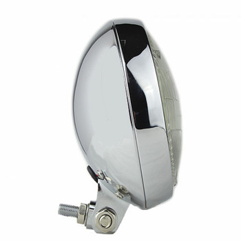 Motorcycle Supply Co. - Slim 5" Chrome Headlight - Clear Lens Motorcycle Supply Co. - Slim 5" Chrome Headlight - Clear Lens