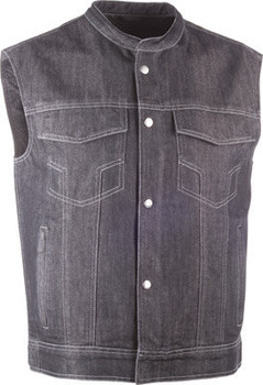 Highway 21 - Iron Sights Denim Vest - Club Collar Highway 21 - Iron Sights Denim Vest - Club Collar