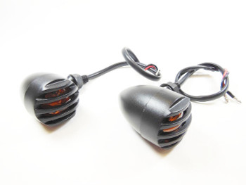 Invader Black Turn Signals Standard Bulb - Amber Lens Invader Black Turn Signals Standard Bulb - Amber Lens