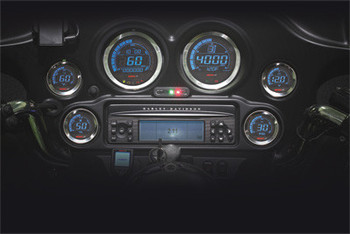 Koso North America - Digital Harley Guage Cluster - fits '04-'13 FLTR, FLHX, and FLHT Models Koso North America - Digital Harley Guage Cluster - fits '04-'13 FLTR, FLHX, and FLHT Models